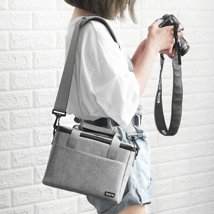 Baona BN-H001 Digital Camera Bag Casual Portable Camera Waterproof Bag, Size:Small(Gray) - Camera Accessories by Baona | Online Shopping UK | buy2fix