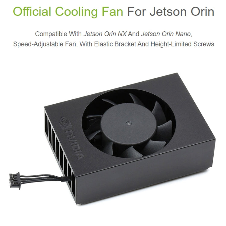 For Jetson Orin Waveshare 24076 Cooling Fan Speed Adjustable(Black) - Other Accessories by Waveshare | Online Shopping UK | buy2fix