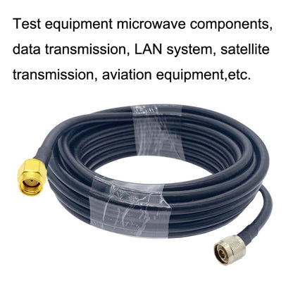 RP-SMA Male to N Male RG58 Coaxial Adapter Cable, Cable Length:0.5m - Connectors by buy2fix | Online Shopping UK | buy2fix