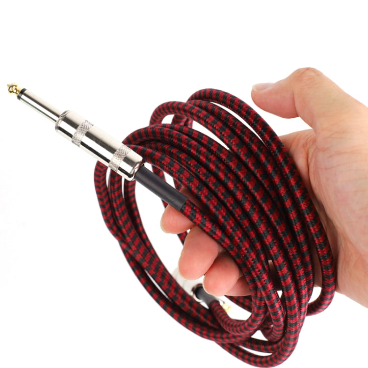 Guitar Connection Wire Folk Bass Performance Noise Reduction Elbow Audio Guitar Wire, Size:0.5m(Red Black) - Consumer Electronics by buy2fix | Online Shopping UK | buy2fix