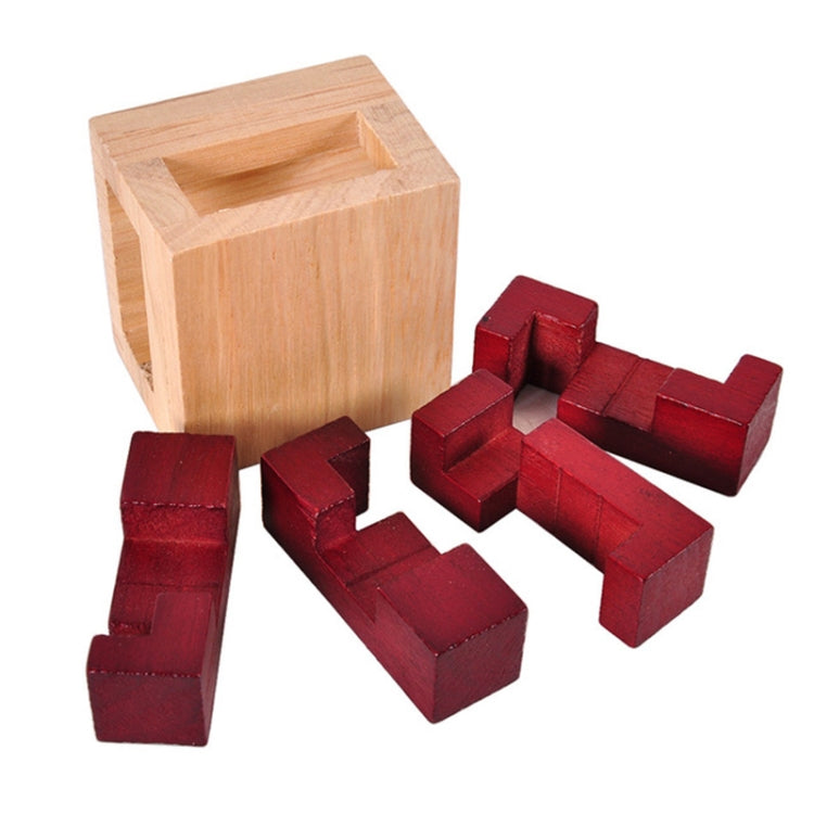 Wooden Adults Kids Educational Toy Kongming Lock Oak Luban Lock - Toys & Hobbies by buy2fix | Online Shopping UK | buy2fix