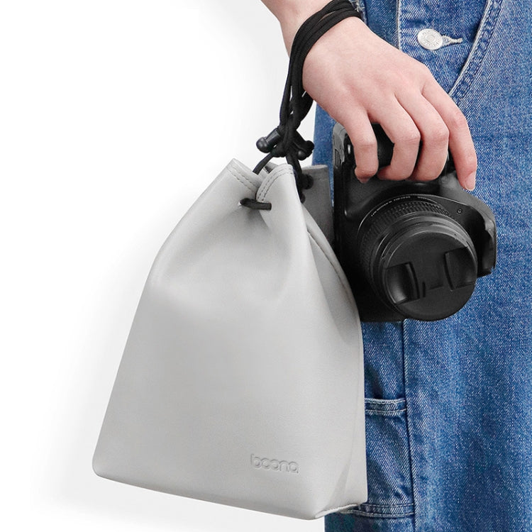 Baona Camera Bag Lens Drawstring Pouch, Size: Large(Gray) - Camera Accessories by Baona | Online Shopping UK | buy2fix