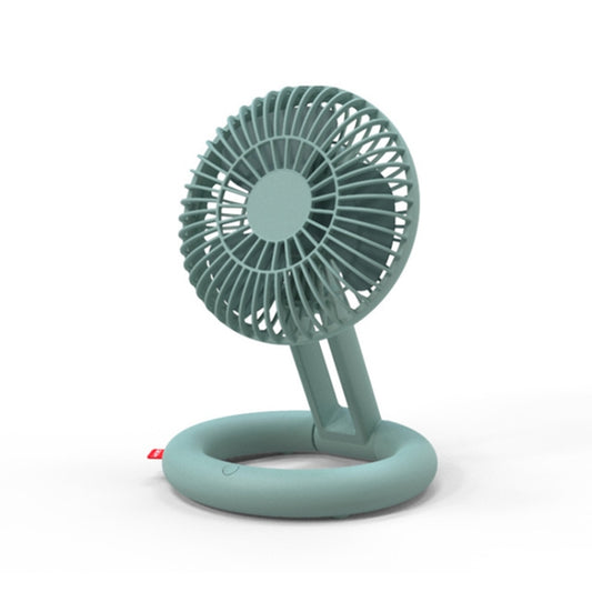 Desktop Folding Fan USB Charging Circulation Fan Mini Handheld Portable Laying Fan(Green) - Consumer Electronics by buy2fix | Online Shopping UK | buy2fix