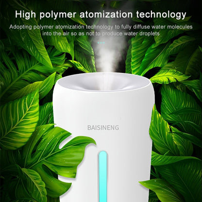 FUQINS Water Cup Mini Air Humidifier USB Colorful Night Light Car Home Silent Aromatherapy Diffuser(White) - Home & Garden by buy2fix | Online Shopping UK | buy2fix