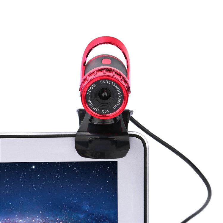 HXSJ A859 480P Computer Network Course Camera Video USB Camera Built-in Sound-absorbing Microphone(No Camera Function  Red) - HD Camera by HXSJ | Online Shopping UK | buy2fix