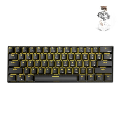 RK61 61 Keys Bluetooth / 2.4G Wireless / USB Wired Three Modes Tablet Mobile Gaming Mechanical Keyboard, Cable Length: 1.5m, Style:Tea Shaft(Black) -  by buy2fix | Online Shopping UK | buy2fix