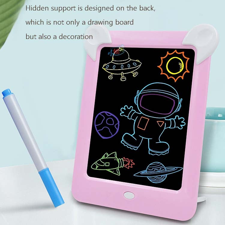 LED Luminous Drawing Board Electronic Fluorescent Writing Board Children Light Painting Message Board(Pink) - Consumer Electronics by buy2fix | Online Shopping UK | buy2fix