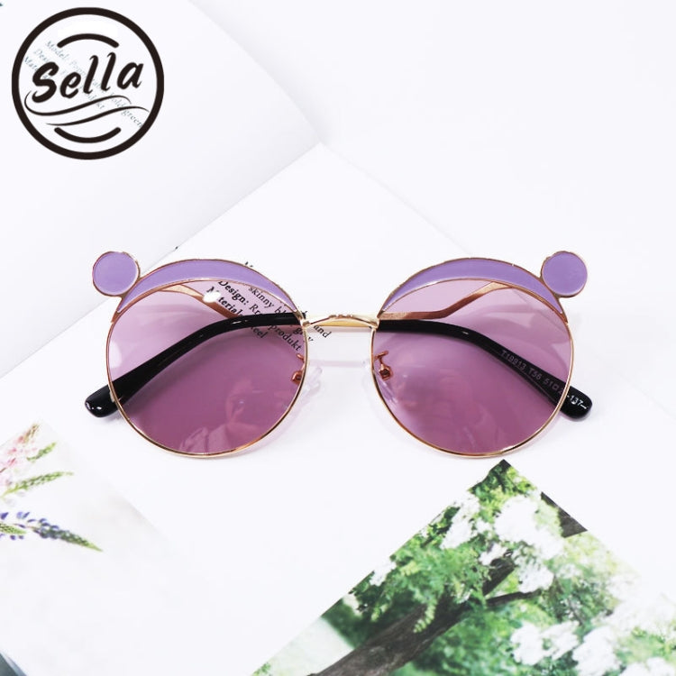 Fashion Kids Mouse Shape Sunglasses Children Tint Lens Ultraviolet-proof Polarized Sunglasses(Purple) - Outdoor & Sports by buy2fix | Online Shopping UK | buy2fix