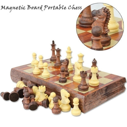 Wooden Folding Chess Board Game - Table Games by buy2fix | Online Shopping UK | buy2fix