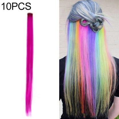 10 PCS Chemical Fiber Wig One-Step Gradient Color Single Card Wig, Stretched Length:24inches(34#) - Wigs by Alileader | Online Shopping UK | buy2fix