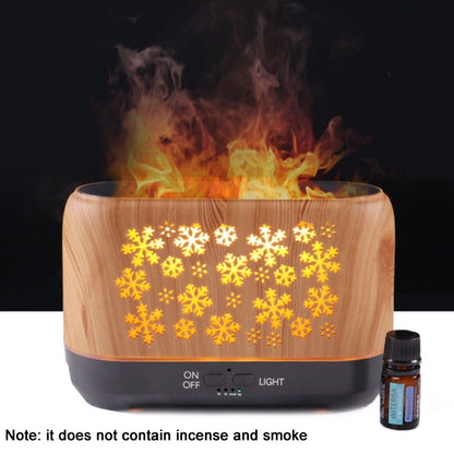 Desktop 3D Simulation Flame Incense Smoked Machine Humidifier, Colour:Light Wood Grain(UK Plug) - Home & Garden by buy2fix | Online Shopping UK | buy2fix