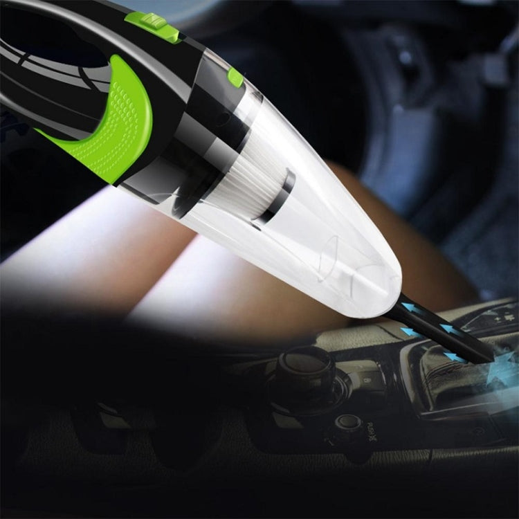 Wireless Car Vacuum Cleaner Handheld Mini Vacuum Cleaner Super Suction Wet And Dry Dual Use Portable Vacuum Cleaner(Black+Green) - Vacuum Cleaner by buy2fix | Online Shopping UK | buy2fix