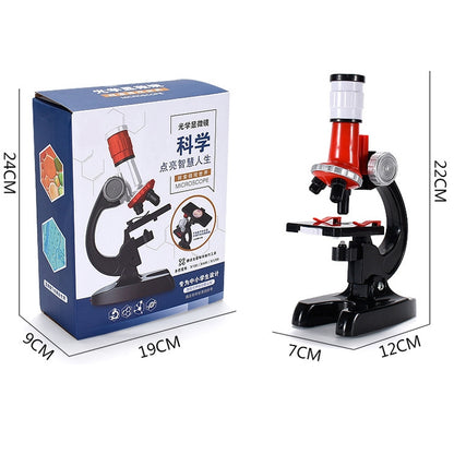 HD 1200 Times Microscope Toys Primary School Biological Science Experiment Equipment Children Educational Toys(Red) - Digital Microscope by buy2fix | Online Shopping UK | buy2fix