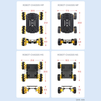 Waveshare Smart Mobile Robot Chassis Kit, Chassis:Normal(Mecanum Wheels) - Consumer Electronics by Waveshare | Online Shopping UK | buy2fix