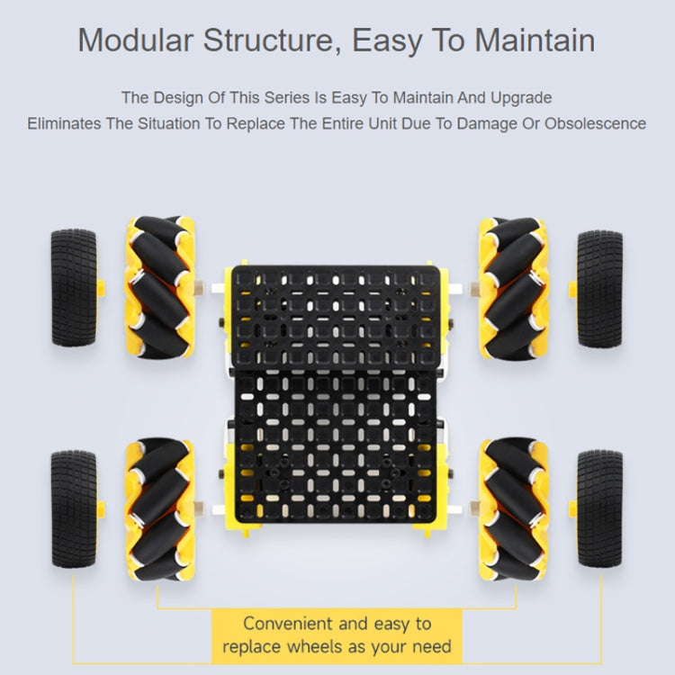 Waveshare Smart Mobile Robot Chassis Kit, Chassis:Normal(Normal Wheels) - Consumer Electronics by Waveshare | Online Shopping UK | buy2fix