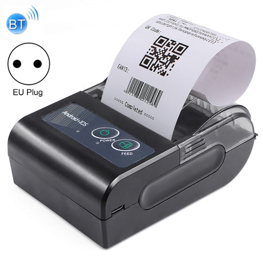 58HB6 Portable Bluetooth Thermal Printer Label Takeaway Receipt Machine, Supports Multi-Language & Symbol/Picture Printing, Model: EU Plug (English) - Consumer Electronics by buy2fix | Online Shopping UK | buy2fix