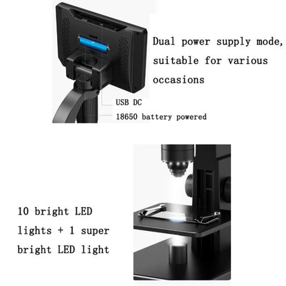 2000X 7 Inch Microbial Cell Observation Microscope Electronic Digital Magnifying Glass - Digital Microscope by buy2fix | Online Shopping UK | buy2fix