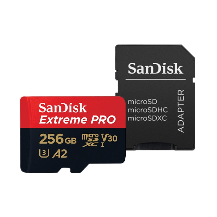 SanDisk U3 High-Speed Micro SD Card  TF Card Memory Card for GoPro Sports Camera, Drone, Monitoring 256GB(A2), Colour: Black Card - Micro SD Card by SanDisk | Online Shopping UK | buy2fix