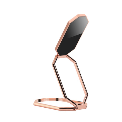 Folding And Sticking Zinc Alloy Mobile Phone Ring Holder Car Magnetic Ring Buckle(Rose Gold) - Ring Holder by buy2fix | Online Shopping UK | buy2fix