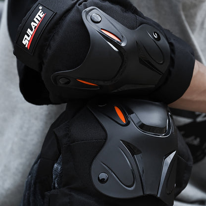 SULAITE Motorcycle Riding Equipment Protective Gear Off-Road Riding Anti-Fall Protector, Specification: Knee Pads+Elbow Pad - Protective Gear by SULAITE | Online Shopping UK | buy2fix