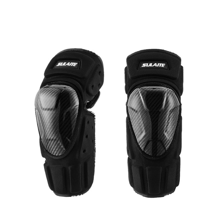 SULAITE Off-Road Motorcycle Windproof Warmth Drop-Proof Breathable Carbon Fiber Protective Gear, Specification: Knee Pads - Protective Gear by SULAITE | Online Shopping UK | buy2fix