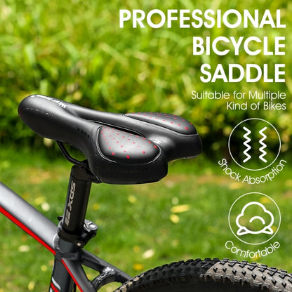 WEST BIKING YP0801086 Silicone Thickened Soft And Comfortable Bicycle Seat(Black) - Outdoor & Sports by WEST BIKING | Online Shopping UK | buy2fix