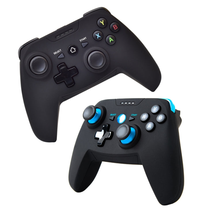 CX-X1  2.4GHz + Bluetooth 4.0 Wireless Game Controller Handle For Android / iOS / PC / PS3 Handle + Bracket (Blue) - Gamepads by buy2fix | Online Shopping UK | buy2fix