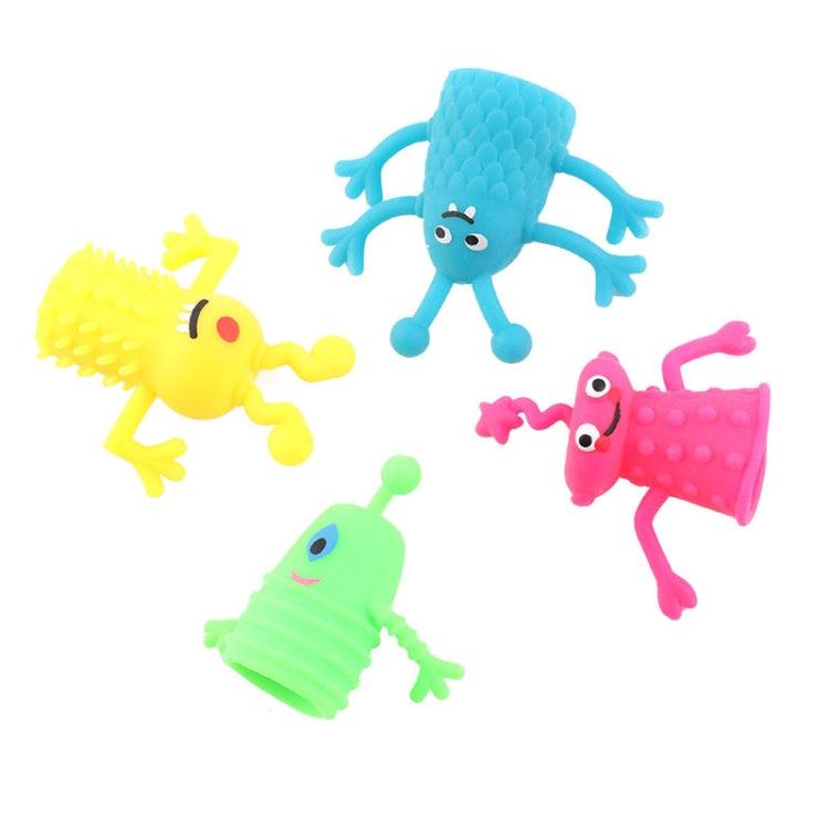 20 PCS Mini Finger Doll TPR Soft Rubber Monster Finger Cover Toys, Random Color and Style Delivery - Others by buy2fix | Online Shopping UK | buy2fix