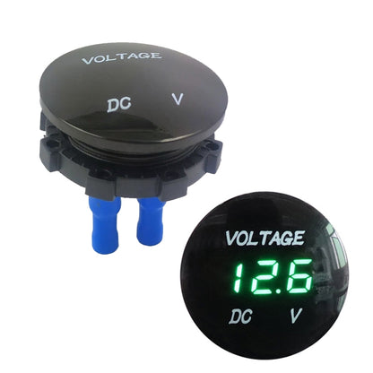 DC12-24V Automotive Battery DC Digital Display Voltage Meter Modified Measuring Instrument(Green Light) - In Car by buy2fix | Online Shopping UK | buy2fix