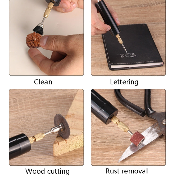 Household Mini Electric Drilling Handheld Jade Polishing Engraving Tool Electric Grinder(Electric Drill+3 Drills+Wrenches) - Drill & Drill Bits by buy2fix | Online Shopping UK | buy2fix