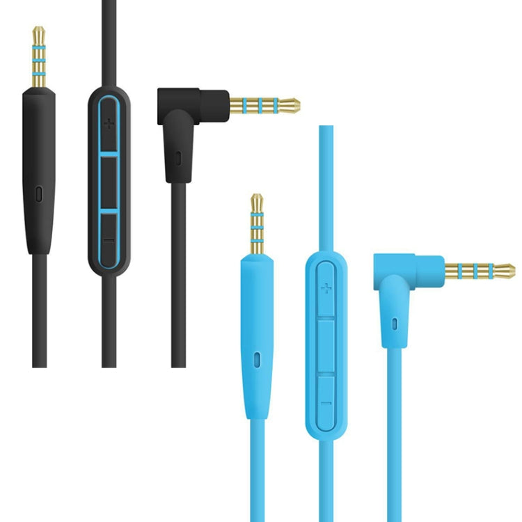 3 PCS 3.5mm to 2.5mm Audio Cable with Mic For Bose QC25/QC35/OE2, Length: 1.4m(Blue) - Cable & Splitter by buy2fix | Online Shopping UK | buy2fix