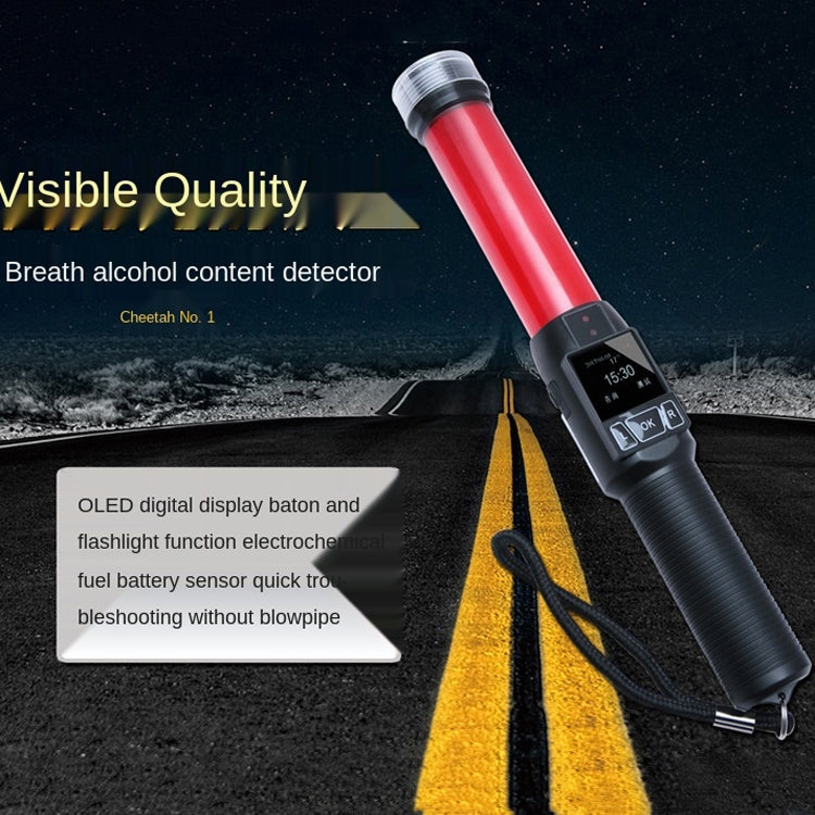 Cheetah No. 1 Alcohol Tester Blowing Baton Alcohol Tester With Flashlight Function，CN Plug - Breath Alcohol Tester by buy2fix | Online Shopping UK | buy2fix