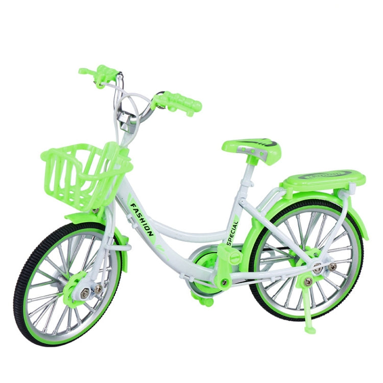 1:8 Scale Simulation Alloy Bicycle Model Mini Bicycle Toy Decoration(Road Bike-Green) - Model Toys by buy2fix | Online Shopping UK | buy2fix