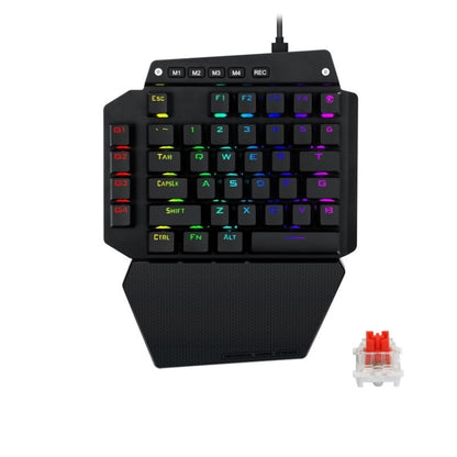 K700 44 Keys RGB Luminous Switchable Axis Gaming One-Handed Keyboard, Cable Length: 1m(Red Shaft) - Wired Keyboard by buy2fix | Online Shopping UK | buy2fix