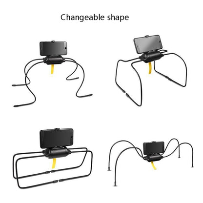 Spider Tablet Holder Arbitrary Curved Lazy Mobile Phone Bracket Desktop Car Bathroom Tablet Bracket(Black) - Lazy Bracket by buy2fix | Online Shopping UK | buy2fix