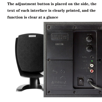 Edifier R201T06 Multimedia Computer Speakers, US Plug(Black) -  by Edifier | Online Shopping UK | buy2fix