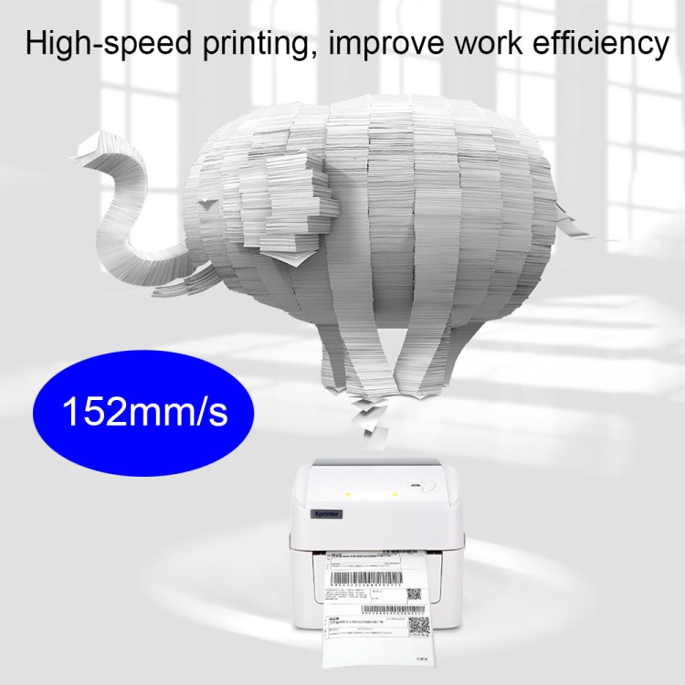 Xprinter XP-420B 108mm Express Order Printer Thermal Label Printer, Style:USB+Bluetooth(AU Plug) - Printer by Xprinter | Online Shopping UK | buy2fix