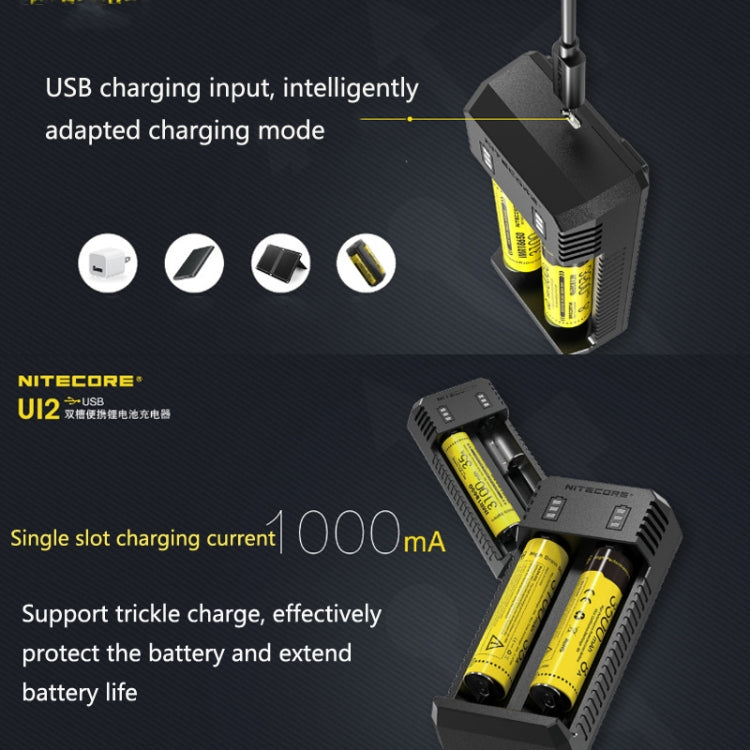 NITECORE Dual Slot Smart Charger(UI2) - Consumer Electronics by NITECORE | Online Shopping UK | buy2fix