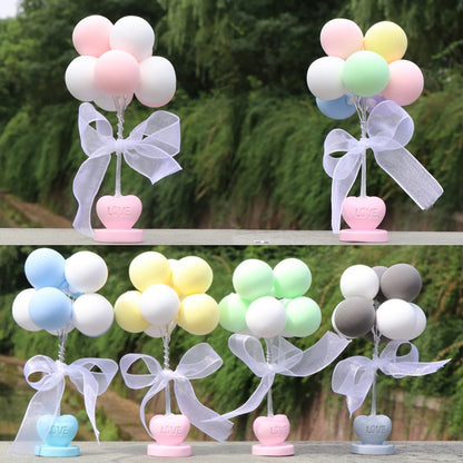 6 PCS Car Ornaments Love Balloon Personality Macaron Color Car Ornament(Colorful) - In Car by buy2fix | Online Shopping UK | buy2fix