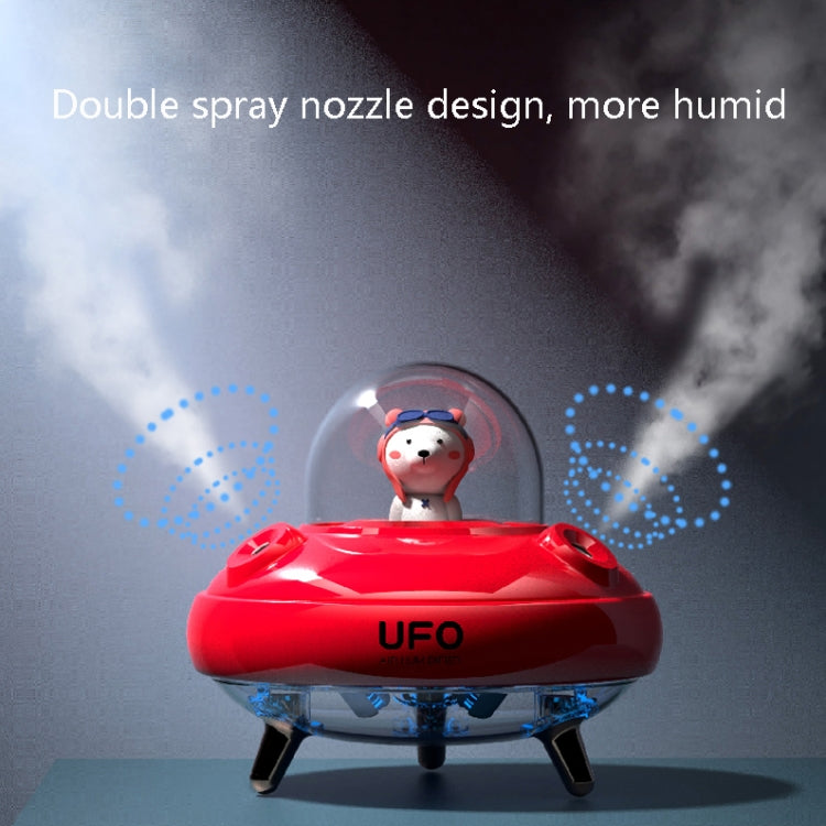 HO3 UFO Double Spraying Pet Humidifier Home Air Nebulizer Water Replenishing Instrument, Colour: Plug-in Model (Green) - Home & Garden by buy2fix | Online Shopping UK | buy2fix