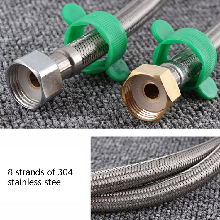 4 PCS 70cm Steel Hat 304 Stainless Steel Metal Knitting Hose Toilet Water Heater Hot And Cold Water High Pressure Pipe 4/8 inch DN15 Connecting Pipe - Home & Garden by buy2fix | Online Shopping UK | buy2fix