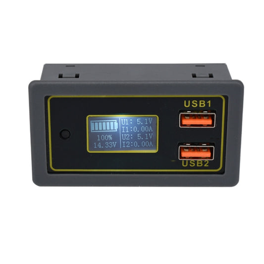 Car DC Voltage Electricity Table 12/24V Battery Lead-Acid Battery Turn 5V USB Fast Charge Display - In Car by buy2fix | Online Shopping UK | buy2fix