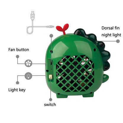 A9 Desktop Dinosaur Fan USB Mini Large Wind Fan(Green) - Consumer Electronics by buy2fix | Online Shopping UK | buy2fix