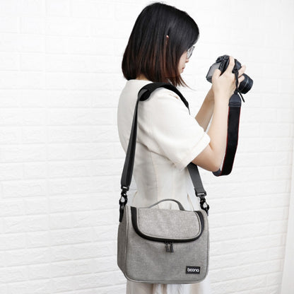 Baona BN-H011 Digital SLR Camera Bag Lens Storage Shoulder Bag(Gray) - Camera Accessories by Baona | Online Shopping UK | buy2fix