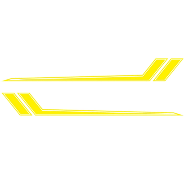 D-716 Car Striped Vinyl Body Stickers Personalized Modification Car Sticker(Yellow) - In Car by buy2fix | Online Shopping UK | buy2fix