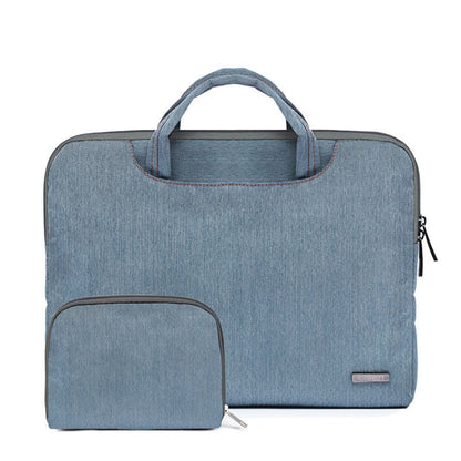 LiSEN LS-116 Simple Laptop Bag Business Laptop Liner Bag, Size: 15.6 inch(Snowflake Nylon Light Blue) - 15.6 - 17 inch by LiSEN | Online Shopping UK | buy2fix