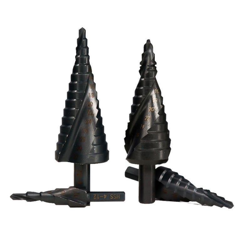 4-32mm Triangular Shank Spiral Flute Step Drill Bit - Drill & Drill Bits by buy2fix | Online Shopping UK | buy2fix