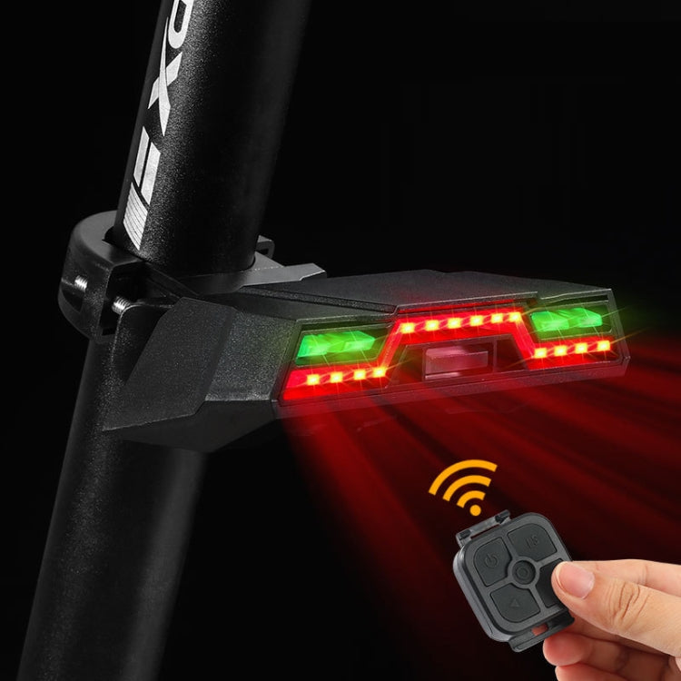 WEST BIKING Mountain Bike Wireless Remote Control USB Charging Riding Warning Turning Light(Remote Steering Taillight) - Taillights by WEST BIKING | Online Shopping UK | buy2fix