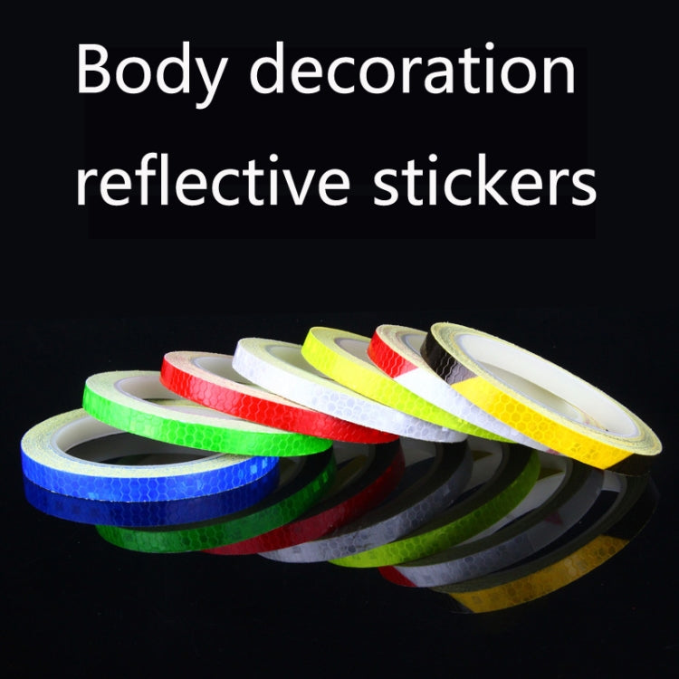 5 Rolls Bicycle Mountain Bike Motorcycle Sticker Car Contour Reflective Sticker Night Riding Reflective Sticker, Size: 2 x 800cm(Green) - Decorative Accessories by buy2fix | Online Shopping UK | buy2fix