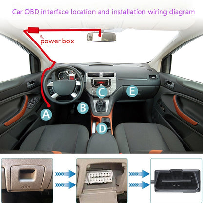 H507 Driving Recorder OBD Step-down Line Car ACC Three-Core Power Cord 12/24V To 5V 3A Low Pressure Protection Line, Specification: Micro Straight - In Car by buy2fix | Online Shopping UK | buy2fix